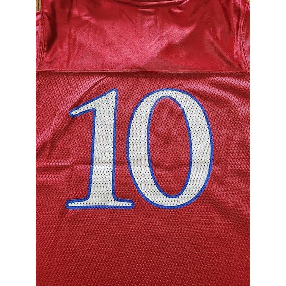 Adidas Kansas JayHawks Football Jersey Women's MEDIUM 10-12 NCAA College Ladies - Picture 8 of 9